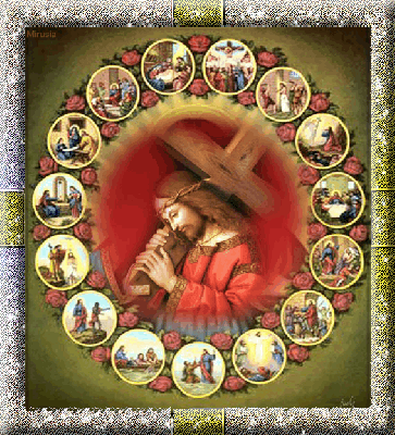 Jezus niesie krzyż droga krzyżowa